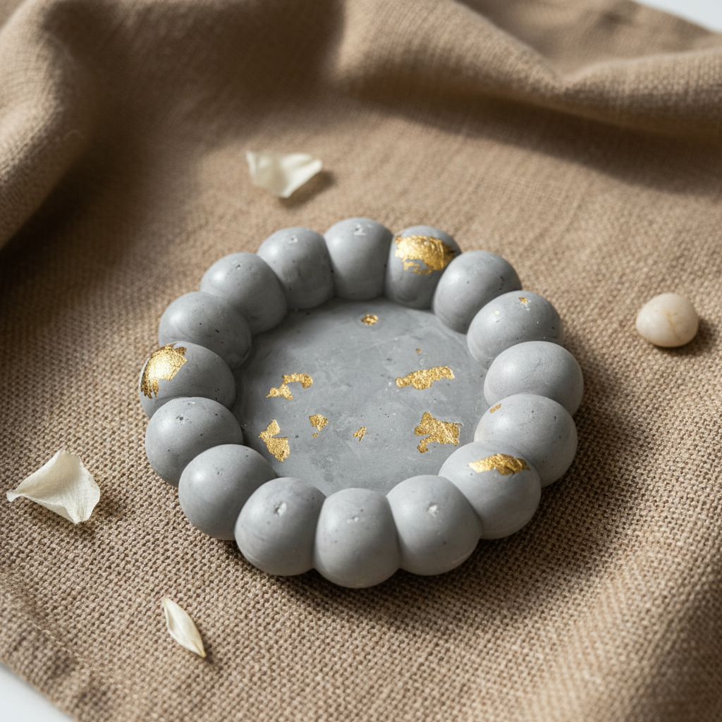 Bubble Tray on rustic cloth