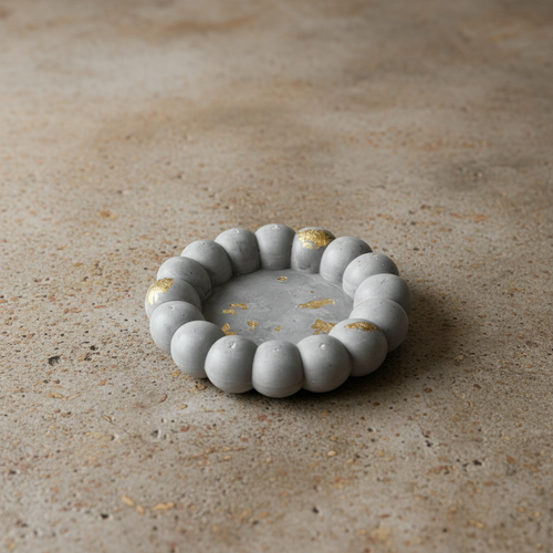 Cement Vessel on Natural Rustic Concrete